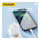 Зарядний пристрій Essager USB-C PD20W + cable USB-C to Lightning white (EFJB02-XBL02-T)