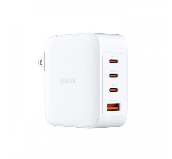 Зарядний пристрій D-Link 3xUSB-C + 1xUSB PD140W GaN white (DCF-141)