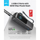 Батарея универсальная Anker 25000mAh, 165W, PD/3/0, QC/3/0, Built-In Double USB-C Cables, black (A1695H11)