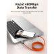 Дата кабеля USB-C to USB-C 2.0m PD240W magnetic Cabletime (CA915729)