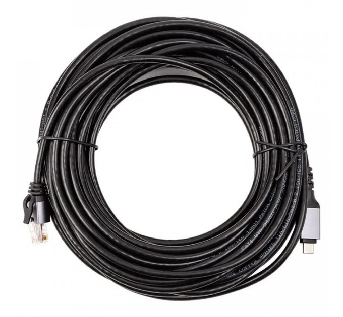 Дата кабель USB-C to RJ45 Ethernet 15.0m PowerPlant (CA914968)