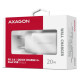 Зарядное устройство для AXAGON 1xUSB QC3.0 + 1xUSB-C PD20W white (ACU-PQ20W)