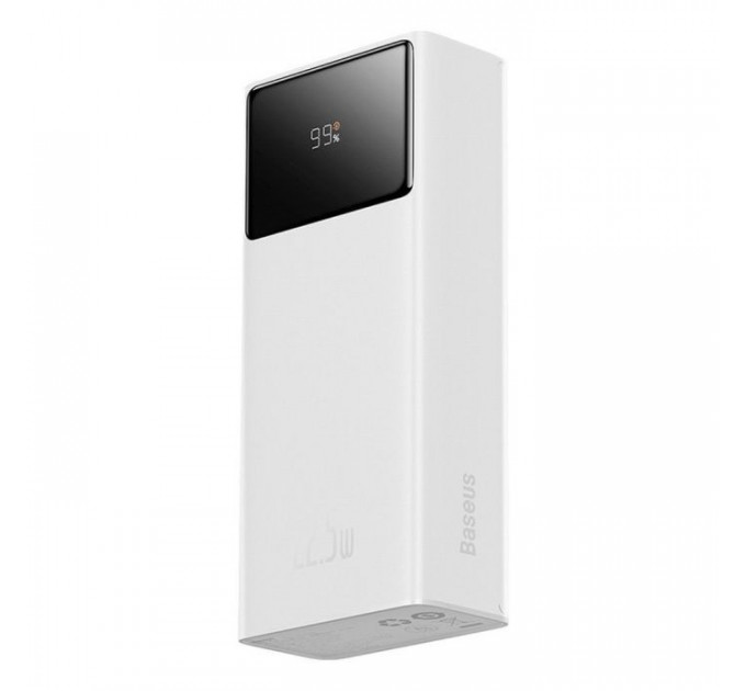 Батарея універсальна Baseus EnerFill FP41 30000MAh 22,5W PD QC White (E0027K01)