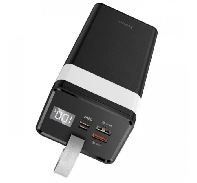 Батарея універсальна HOCO 40000mAh Powermaster PD\/20W, QC\/22.5W, Lamp, Black (J86 \/ 714737)