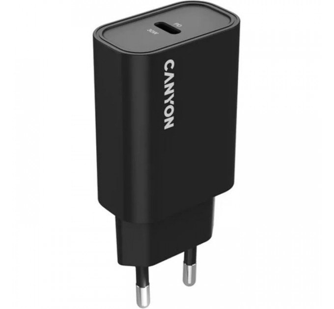 Зарядное устройство для Canyon USB-C PD30W OnCharge Black (CNE-CHA30CLB) Зарядное устройство для Canyon USB-C PD30W OnCharge Black (CNE-CHA30CLB)