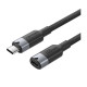 Дата кабель USB-C M\/F 1.0m 100W 10Gbps 4K60Hz VENTION (TRFBF)