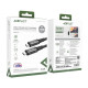Дата кабель USB-C to USB-C 1.0m USB 4.0 240W audio\/video black-grey Acefast (6974316282631)