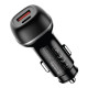 Зарядний пристрій ColorWay USB-C PD45W + USB QC3.0 car adapter (CW-CHA067PD-BK)
