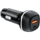 Зарядний пристрій ColorWay USB-C PD45W + USB QC3.0 car adapter (CW-CHA067PD-BK)
