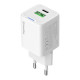 Зарядное устройство ColorWay USB-C PD20W + 1xUSB QC4.0 white (CW-CHS062PD-WT)