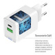 Зарядное устройство ColorWay USB-C PD20W + 1xUSB QC4.0 white (CW-CHS062PD-WT)