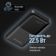 Батарея универсальная ColorWay 10 000 mAh PD/22.5W, QC/3.0, LCD, Black (CW-PB100LPB3BK-PDD)