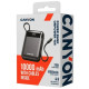Батарея универсальная Canyon 10000mAh OnPower 104 PD\/20W, QC\/22.5W строительный cable Black (CNS-CPB104B)