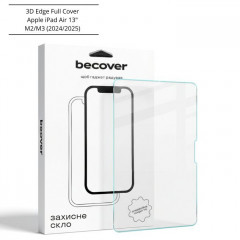 Скло захисне BeCover 3D Edge Full Cover Apple iPad Air 13\" M2\/M3 (2024\/2025) (714775)