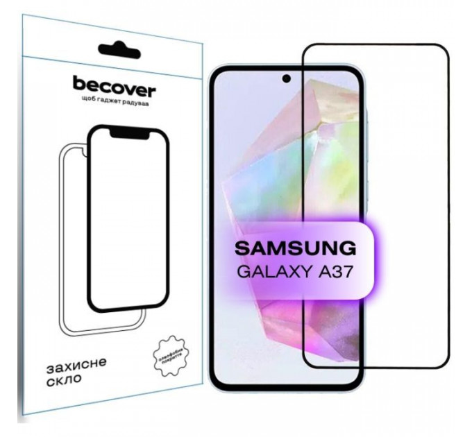 Скло захисне BeCover Samsung Galaxy A37 SM-A376 Black (714916) Скло захисне BeCover Samsung Galaxy A37 SM-A376 Black (714916)