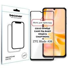 Скло захисне BeCover 10D ZTE Blade A56 Black (714376)