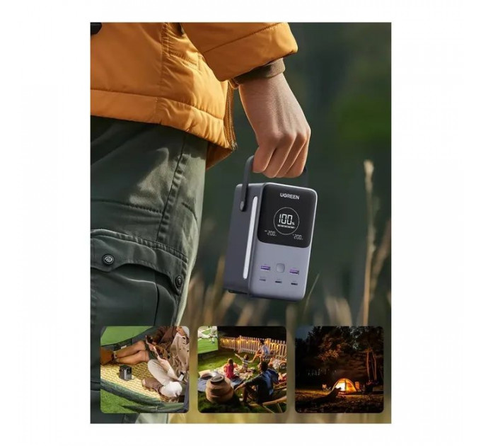 Батарея універсальна Ugreen 48000mAh 300W with Smart Digital Display (PB770 25286)
