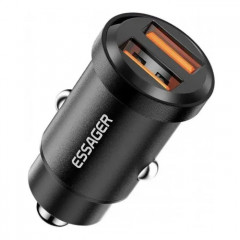 Зарядний пристрій Essager 2xUSB 30W black (ECC2A-TL01)