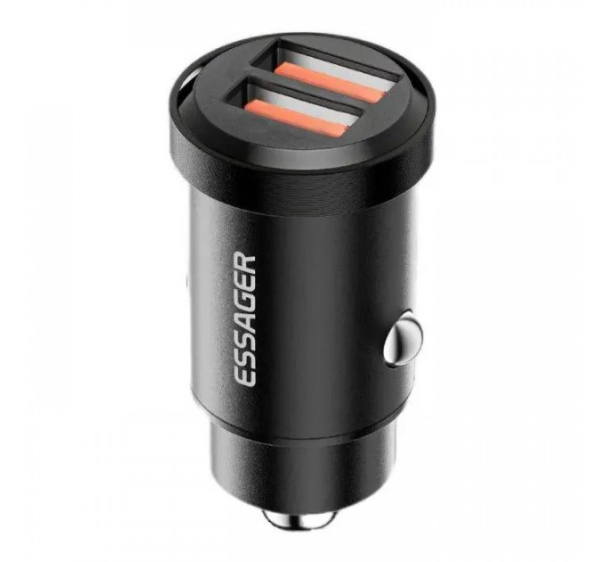 Зарядний пристрій Essager 2xUSB 30W black (ECC2A-TL01)
