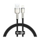 Дата кабель USB 2.0 AM to Lightning 0.25m 2.4A Cafule Series Meta black Baseus (CALJK-01)