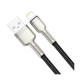 Дата кабель USB 2.0 AM to Lightning 0.25m 2.4A Cafule Series Meta black Baseus (CALJK-01)