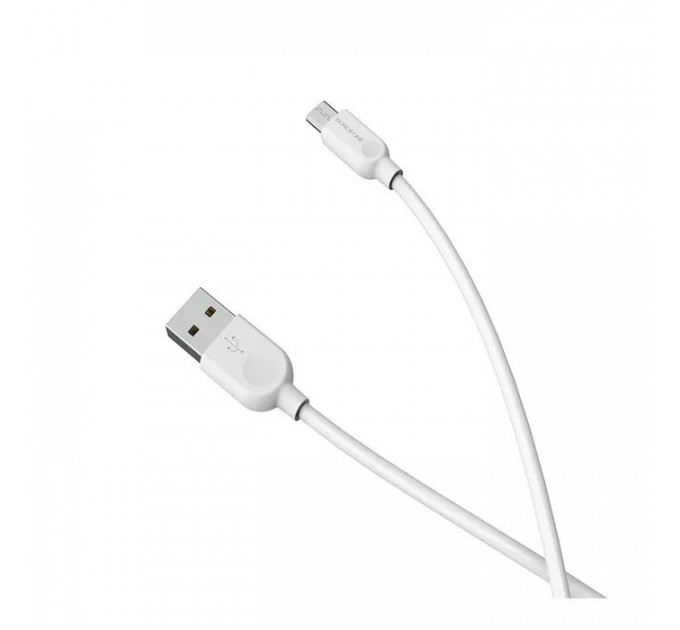 Дата кабель USB 2.0 AM to Micro 5P 1.0m 2.4A BX14 white BOROFONE (6957531089988)
