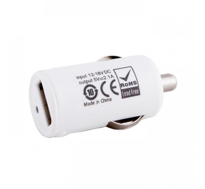 Зарядний пристрій PowerPlant 1*USB, 2.1A (DV00DV5037)