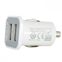 Зарядний пристрій PowerPlant 2*USB, 3.1A (DV00DV5036)