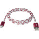 Дата кабель USB 2.0 AM to Micro 5P 1.0m RedLED backlight Defender (87556)