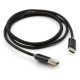 Дата кабеля USB 2.0 AM to USB-C 1.0m LED black Vinga (VCPDCTCLED1BK)