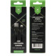 Дата кабель USB 2.0 AM to Lightning 1.0m cylindric nylon back Vinga (VCPDCLCANB1BK)