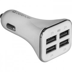 Зарядний пристрій Defender UCA-05 авто, 4 порта USB, 5V \/ 8A (83567)