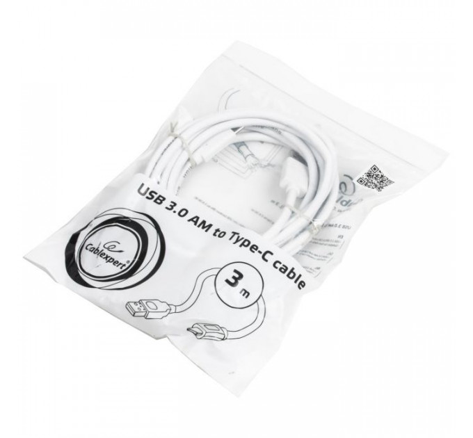 Дата кабеля USB 3.0 AM to USB-C 3.0m Cablexpert (CCP-USB3-AMCM-W-10)