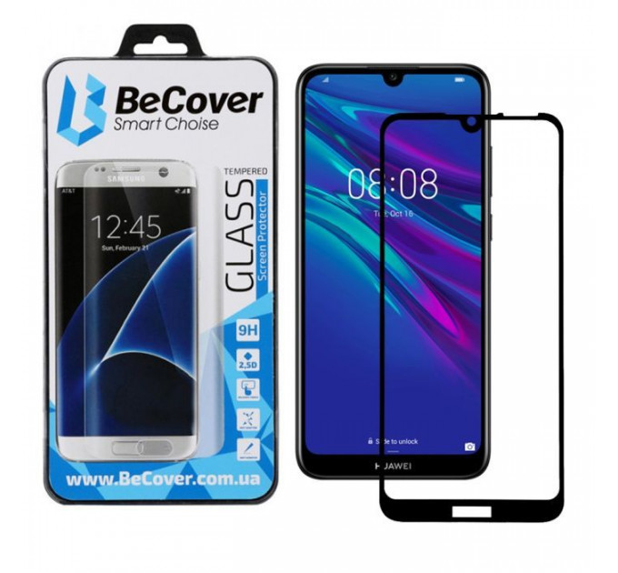 Скло захисне BeCover Huawei Y6 2019 Black (703438) Скло захисне BeCover Huawei Y6 2019 Black (703438)