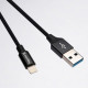 Дата кабель USB 2.0 AM to Lightning 2.0m black ColorWay (CW-CBUL007-BK)