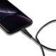 Дата кабеля USB-C to Lightning 1.2m MFI Black Canyon (CNS-MFIC4B)