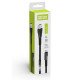 Дата кабель USB 2.0 AM to Micro 5P 1.0m zinc alloy + led black ColorWay (CW-CBUM035-BK)