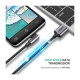 Дата кабель USB 2.0 AM to USB-C 1.0m US284 Angled Alum. Braid Black Ugreen (50941)