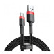 Дата кабель USB 2.0 AM to USB-C 2.0m 2A red-black Baseus (CATKLF-C91)