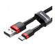 Дата кабель USB 2.0 AM to USB-C 2.0m 2A red-black Baseus (CATKLF-C91)