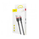 Дата кабель USB 2.0 AM to USB-C 2.0m 2A red-black Baseus (CATKLF-C91)