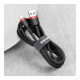 Дата кабель USB 2.0 AM to USB-C 2.0m 2A red-black Baseus (CATKLF-C91)