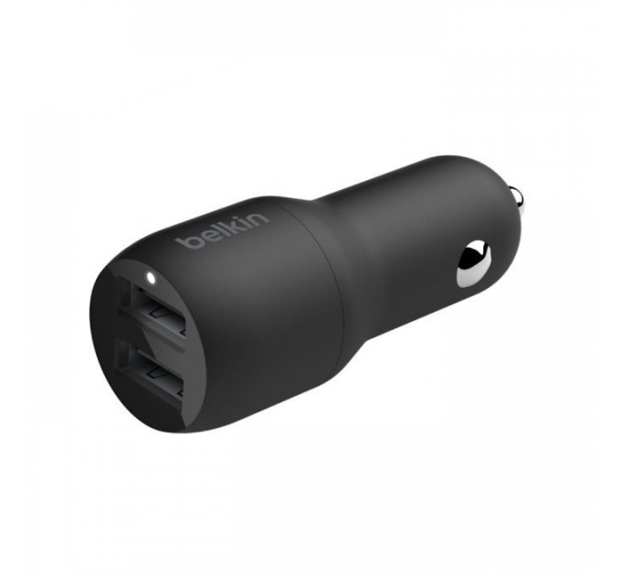 Зарядное устройство для Belkin Car Charger (24W) Dual USB-A, USB-A - Lightning, 1m, black (CCD001BT1MBK) Зарядное устройство для Belkin Car Charger (24W) Dual USB-A, USB-A - Lightning, 1m, black (CCD001BT1MBK)