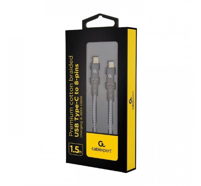 Дата кабель USB-C to Lightning 1.5m Cablexpert (CC-USB2B-CM8PM-1.5M)