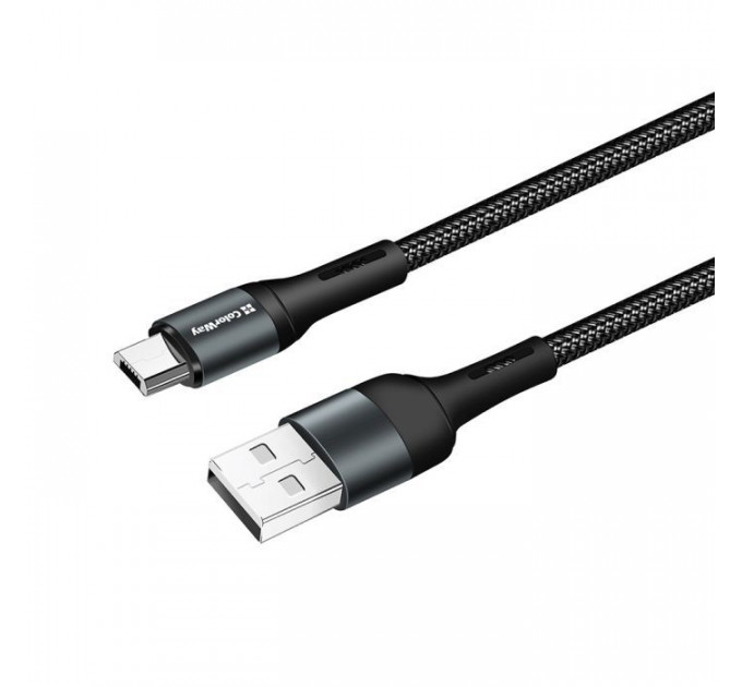Дата кабель USB 2.0 AM to Micro 5P 1.0m nylon black ColorWay (CW-CBUM045-BK) Дата кабель USB 2.0 AM to Micro 5P 1.0m nylon black ColorWay (CW-CBUM045-BK)