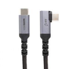 Дата кабель USB-C to USB-C 1.0m 10Gbps, 100W, 20V\/ 5A, 4K\/ 60HZ angel USB3.1 PowerPlant (CA913329)