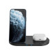 Зарядний пристрій Canyon 2in1 Wireless 10W\/7.5W\/5W Type-C 1.2 m (CNS-WCS202B)