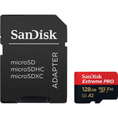 Карта пам/'яті SanDisk 128 GB microSDXC UHS-I U3 Extreme Pro+SD Adapter (SDSQXCD-128G-GN6MA)