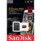 Карта пам/'яті SanDisk 128 GB microSDXC UHS-I U3 Extreme Pro+SD Adapter (SDSQXCD-128G-GN6MA)