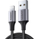 Дата кабеля USB 2.0 AM to Lightning 2.0m US199 2.4A Black Ugreen (60158)